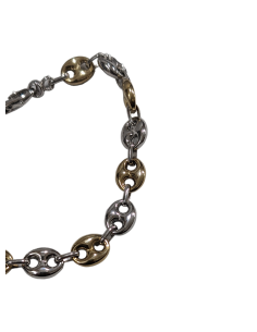 Bracciale catena Marinara in Argento dorato bianco e rosè 2