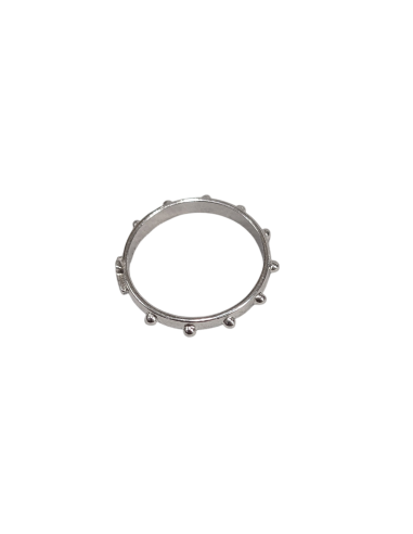 Anello Rosario in argento Preghiere Classiche