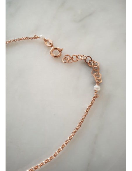 Cavigliera in Argento 925 con elementi Fluo o Rosso  - dorato Rosè