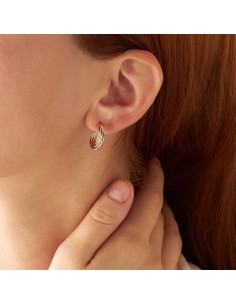 Orecchini  Stroili Cerchi Toujours Oro Tricolore 2