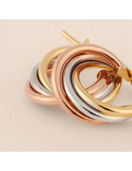 Orecchini  Stroili Cerchi Toujours Oro Tricolore