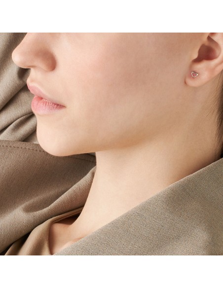 Orecchini Stroili Cuoricini Oro Bianco