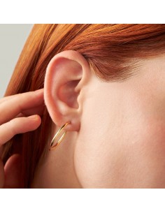 Orecchini Stroili Cerchi Oro Giallo Tondi lisci 2