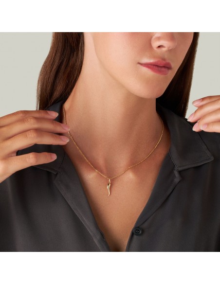 Pendente Cornetto Stroili Portafortuna Oro Giallo