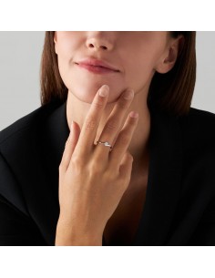 Anello Stroili Oro Bianco Solitario zircone 2