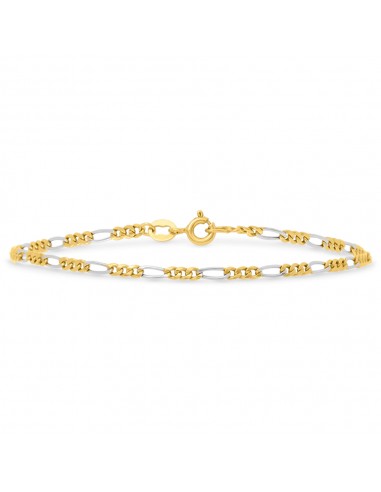 Bracciale Stroili Oro bianco e Giallo catena 3&1