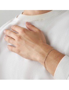 Bracciale Stroili Oro bianco e Giallo catena 3&1 2