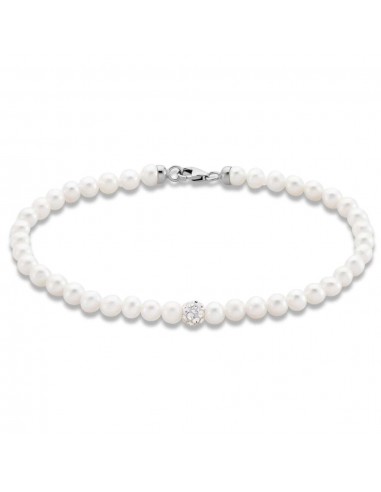 Bracciale Stroili Perle e cristalli in oro Bianco