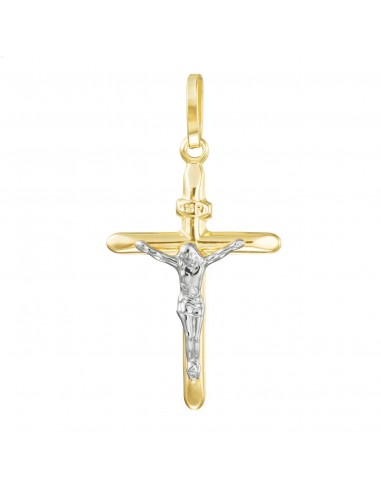 Pendente Stroili Croce Oro giallo e Bianco