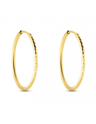 Orecchini Stroili Cerchi Oro Giallo incisi