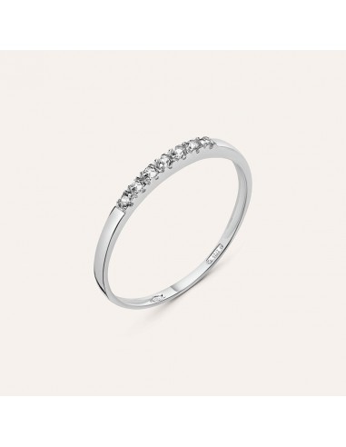 Anello Veretta Stroili in oro bianco e Cubic Zirconia