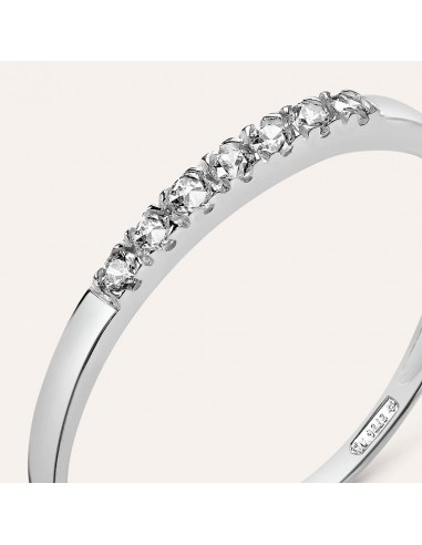 Anello Veretta Stroili in oro bianco e Cubic Zirconia