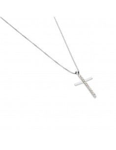 Collana Stroili con Croce Oro Bianco e Cubic Zirconia 2