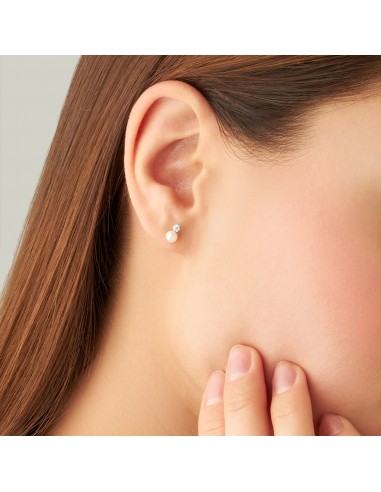 Orecchini Stroili Oro Bianco Perle D'Acqua Dolce Cubic Zirconia