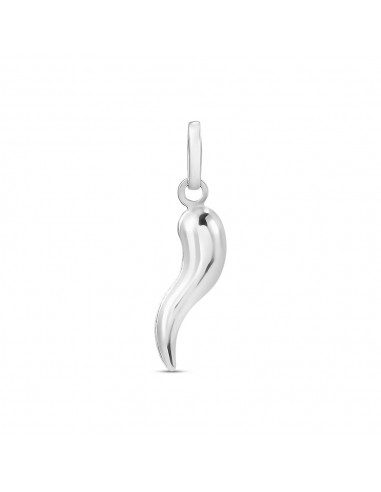 Pendente Cornetto Stroili Portafortuna Oro Bianco