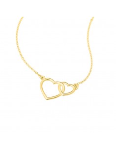 Collana Stroili Oro Giallo Cuori uniti 2