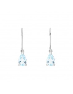 Orecchini Stroili Pendenti Oro Bianco Topazio