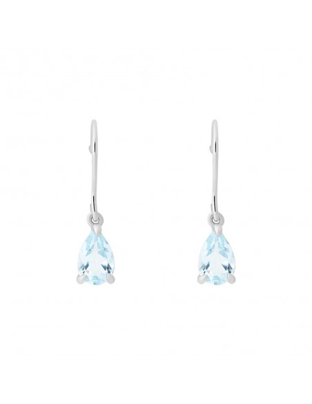 Orecchini Stroili Pendenti Oro Bianco Topazio