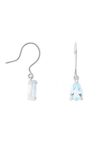 Orecchini Stroili Pendenti Oro Bianco Topazio