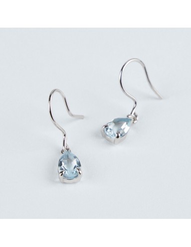 Orecchini Stroili Pendenti Oro Bianco Topazio