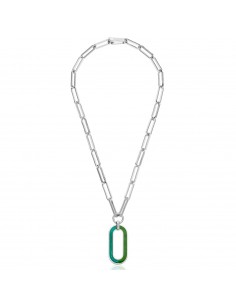 Collana con pendente smaltato verde 2