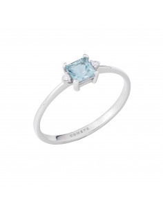 Anello Comete con Acquamarina e Diamanti in Oro