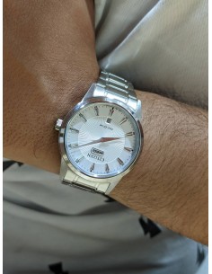 Orologio Citizen Uomo quadrante silver Giorno Data 2