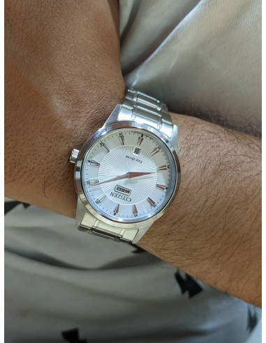 Orologio Citizen Uomo quadrante silver Giorno Data