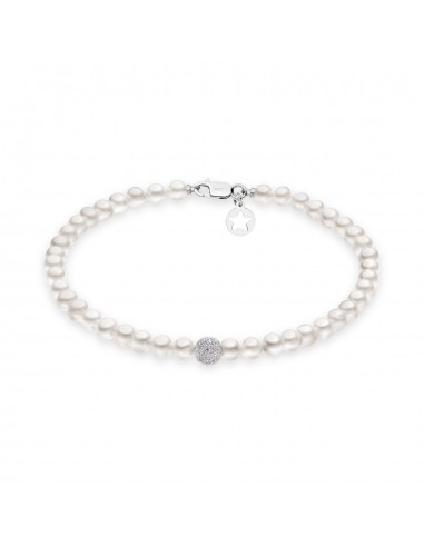 Bracciale in oro Comete perle 4,5/5 mm con sfera centrale in Oro