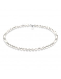 Collana Perle 6/6,5 mm in Oro Comete