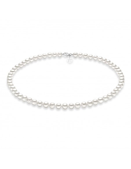 Collana Perle 6/6,5 mm in Oro Comete