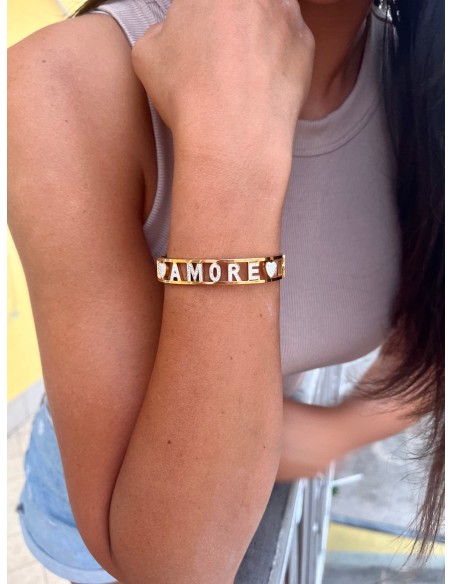 Bracciale Rigido 'Amore' – Eleganza e Significato in un Gioiello Unico