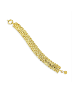 Bracciale maglia rigida Bombata dorato