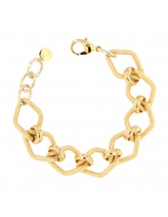 Bracciale Dorato Maglia rombo lavorato