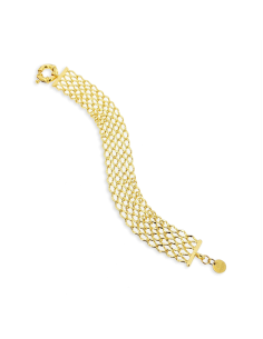 Bracciale a Maglie larghe dorato