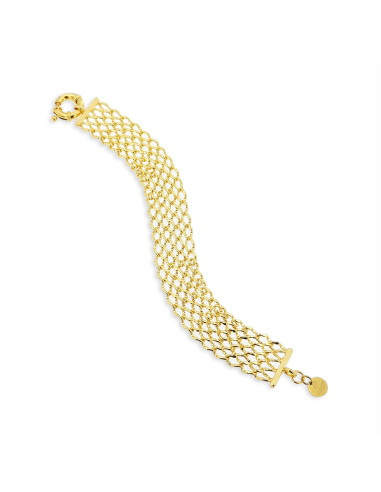 Bracciale a Maglie larghe dorato