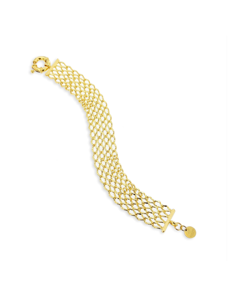 Bracciale a Maglie larghe dorato