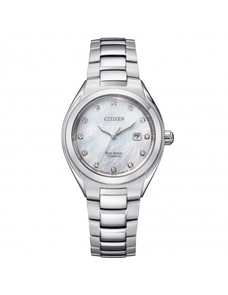 Orologio Citizen Donna 12 Diamanti in Supertitanio EW2611-87D