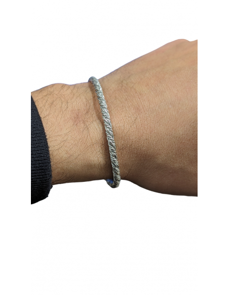 Bracciale maglia Bizantina rivisitata in Argento