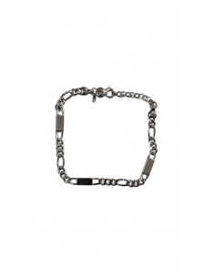Bracciale catena e piastre in Argento