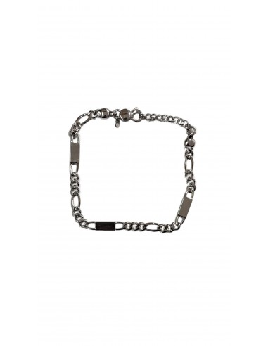 Bracciale catena e piastre in Argento