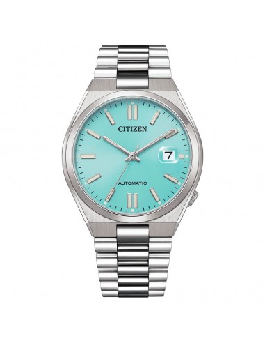 Orologio Citizen Uomo Meccanico quadrante Celeste acqua Tsuyosa Collection vetro Zaffiro