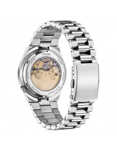 Orologio Citizen Uomo Meccanico quadrante Celeste acqua Tsuyosa Collection vetro Zaffiro