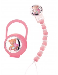 Set Spilla E Portaciuccio Orso Cuore in argento femminuccia