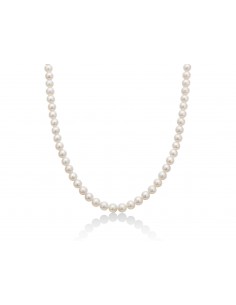 Collana Miluna Filo Perle chiusura Oro bianco 2