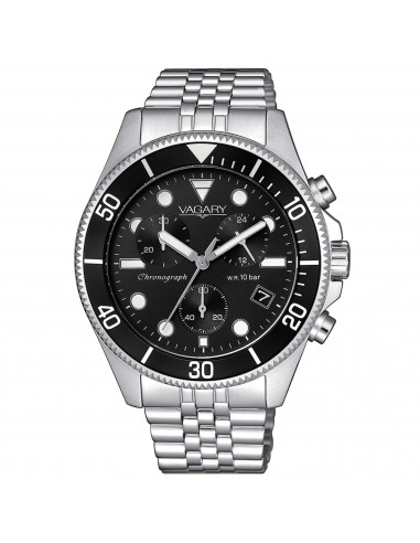 Orologio Vagary Aqua39 Crono acciaio Panda