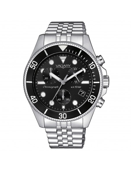 Orologio Vagary Aqua39 Crono acciaio Panda