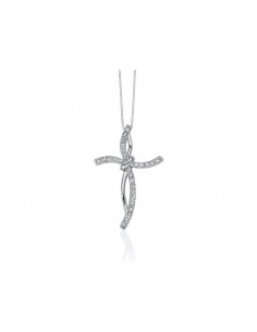 Miluna collana Croce in Diamanti