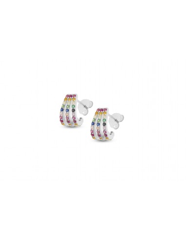 Orecchini in Argento Rainbow con Pietre colorate
