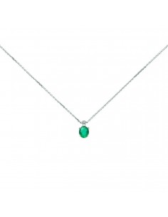 Miluna collana e pendente in Oro con Smeraldo